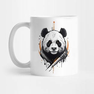 amazing logo for a Warrior panda Mug